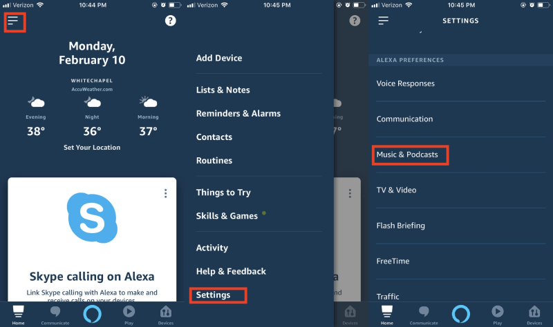 Connect Apple Music to Alexa Settings 