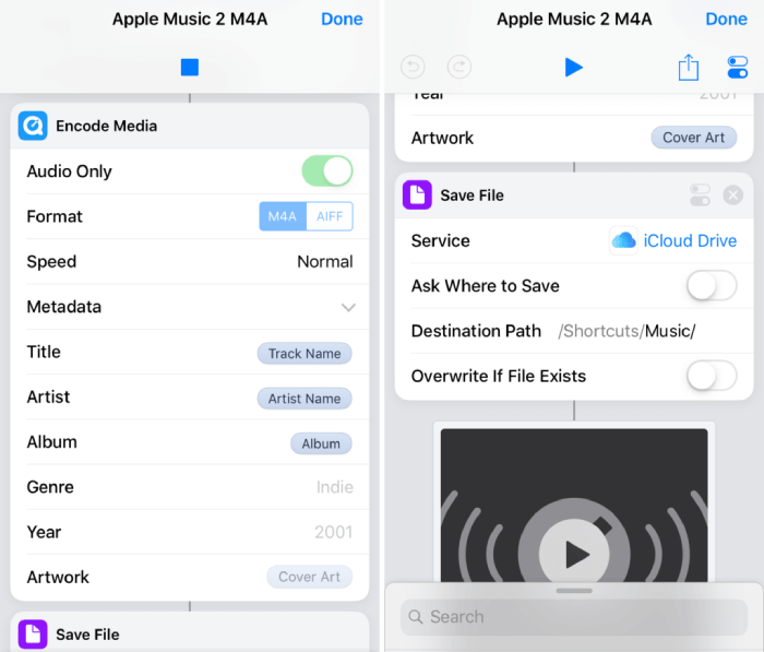 Apple Music Downloader iOS Shortcut