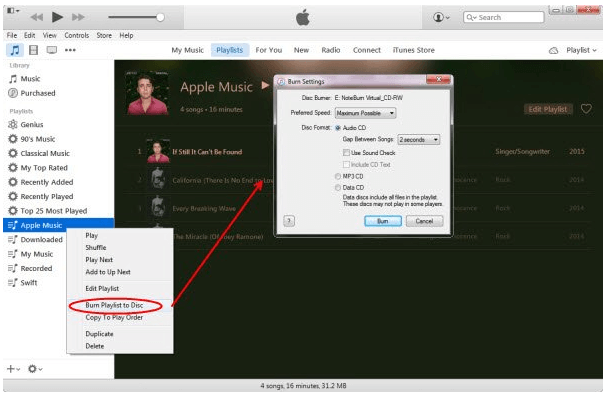 Burn Apple Music to CD Part 2 Burn CD