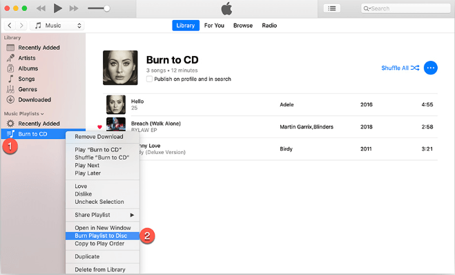 Apple Music to CD Converter Part 4 Burn Playlist to CD