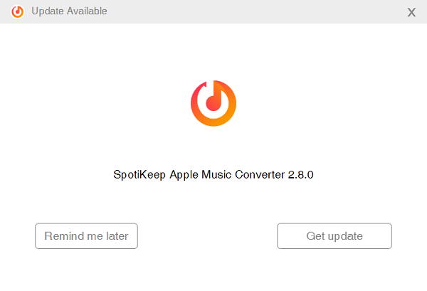 Upgrade SpotiKeep Apple Music Converter