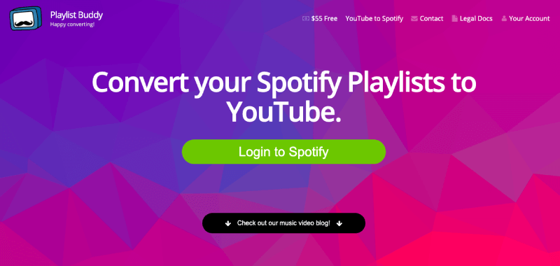 PlaylistBuddy Spotify to YouTube 