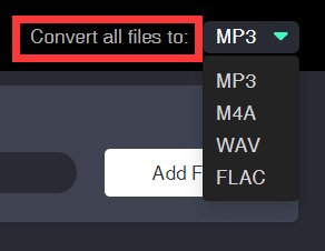 Choose the Output Format of Spotify Songs