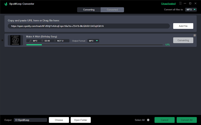 Convert Spotify Song to MP3