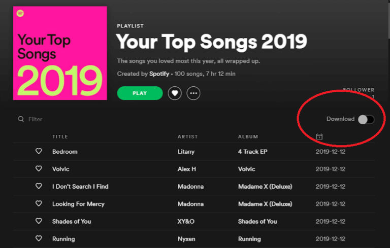 Download Music on Spotify to Computer