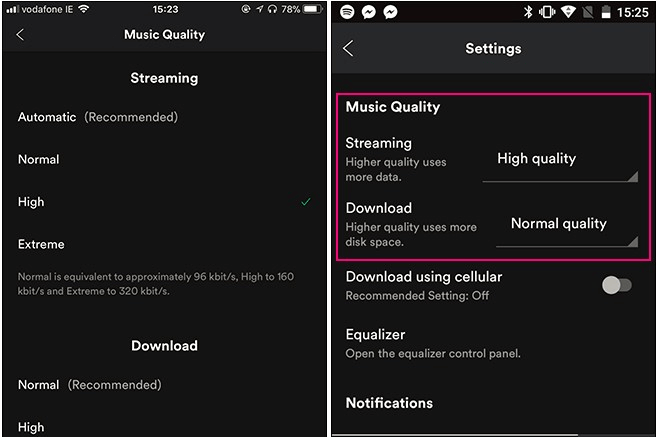 Improve Spotify Audio Quality Mobile