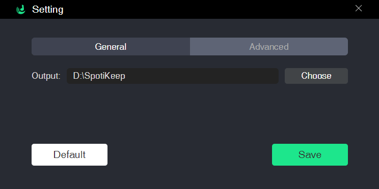 SpotiKeep Converter Advanced Settings