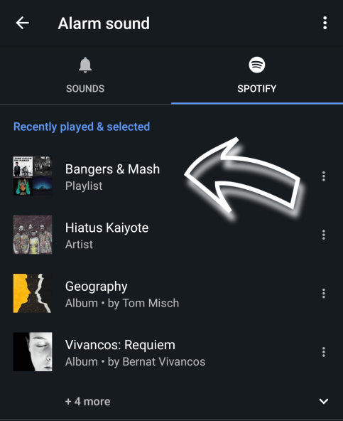 Set Spotify as Alarm