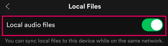 Upload Apple Music to Spotify iOS Enable Local Audio Files